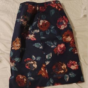 Flowered Pencil Skirt